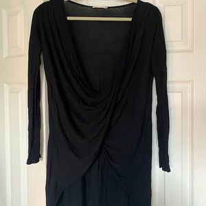 Black crossover high-low top